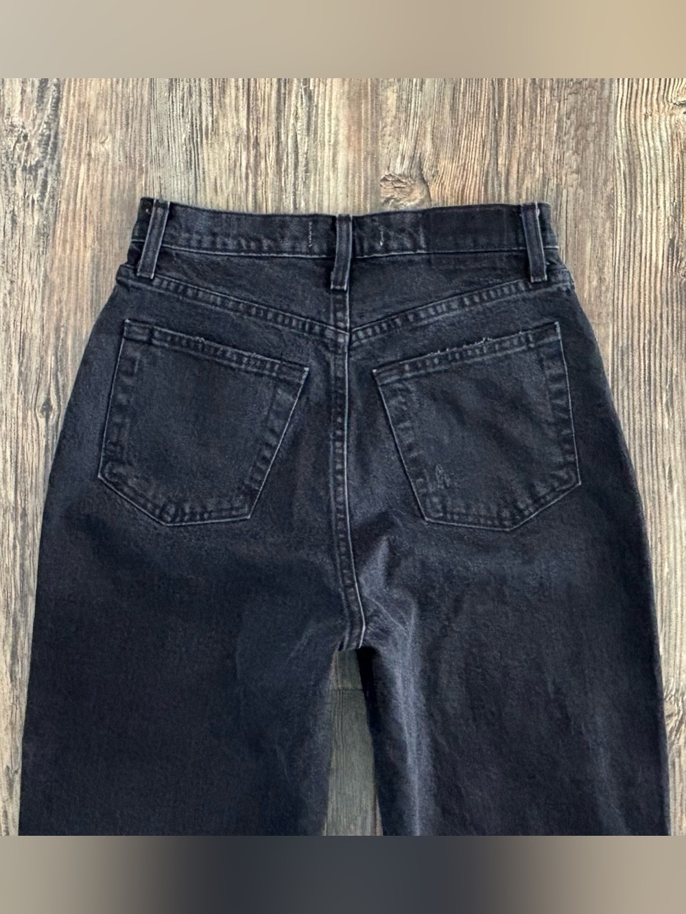 Abercrombie & Fitch 90’s Straight Ultra High Rise Curve Love Black Jeans 27/4R - Picture 11 of 14